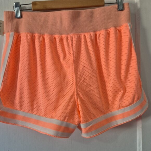 Free People Mesh Track Short Papaya Punch Sz M - Picture 8 of 11